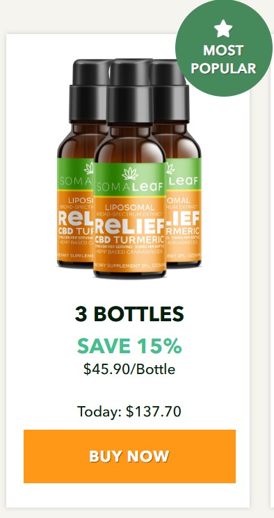 SomaLeaf 3 Bottle Price